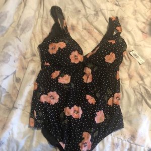 Floral bathing suit